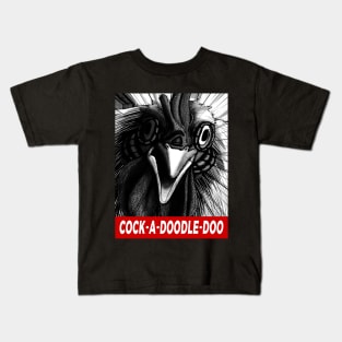 Chicken Horror on your Face - Cock a Doodle Doo Kids T-Shirt